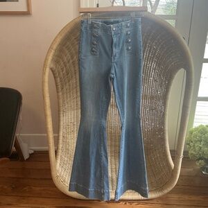 Veronica Beard Wide Leg Jeans, Size 26